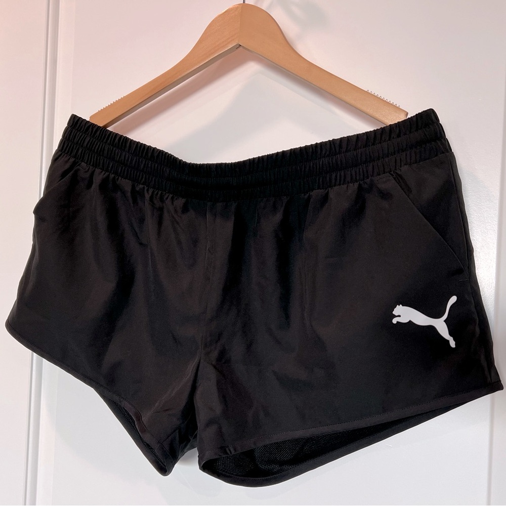 NWT Puma Women's Black Athletic Shorts with Pockets